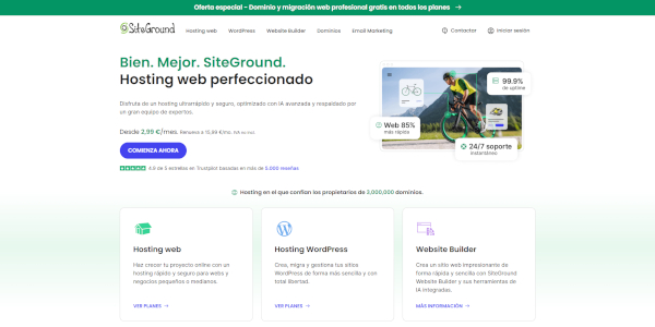 Captura SiteGround Captura SiteGround